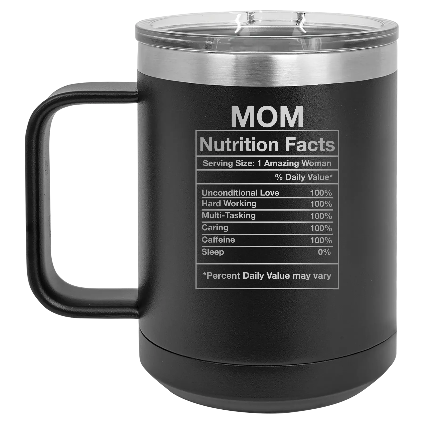 Mom Nutrition 15 oz Mug | Black